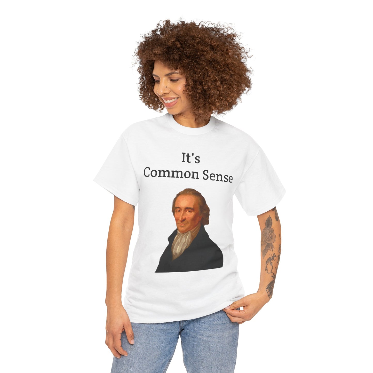 It's Common Sense Thomas Paine History Unisex Heavy Cotton T-Shirt