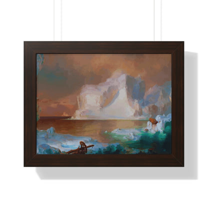 The Icebergs Framed Painting Poster