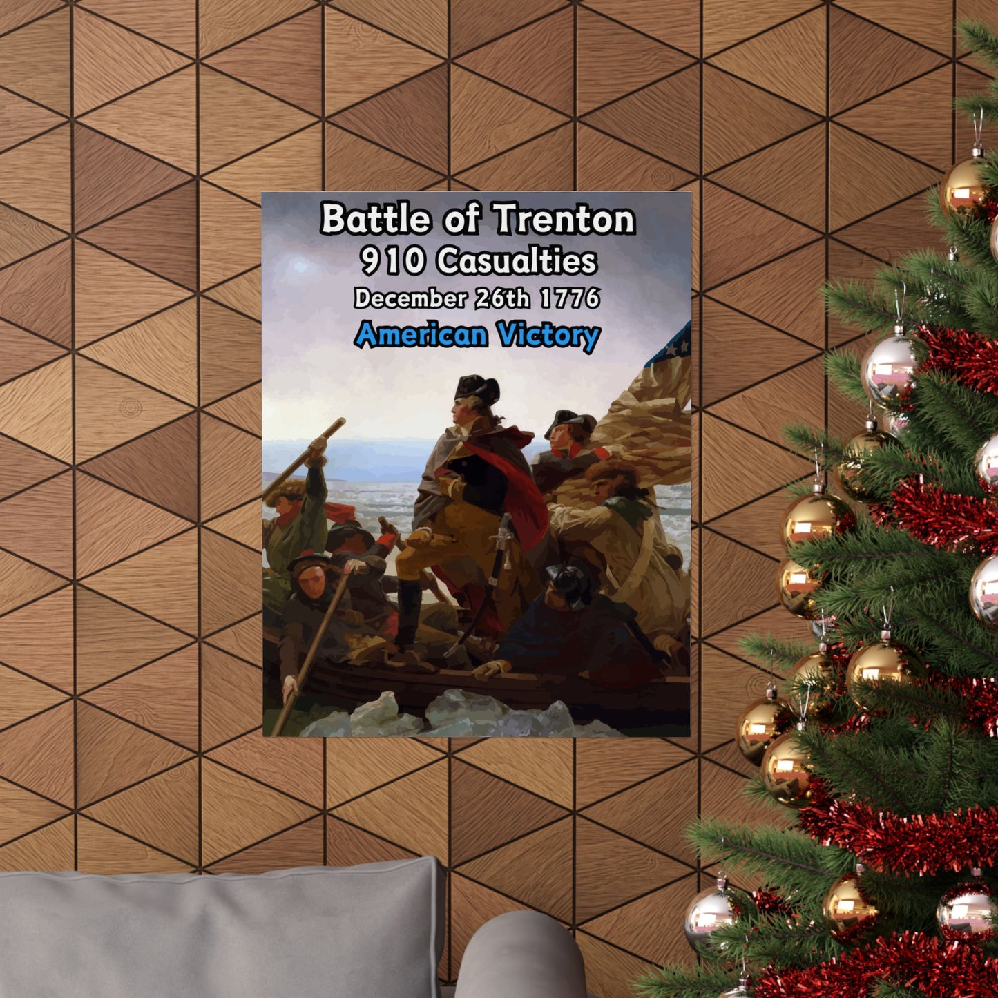 Battle of Trenton Vertical Matte Poster