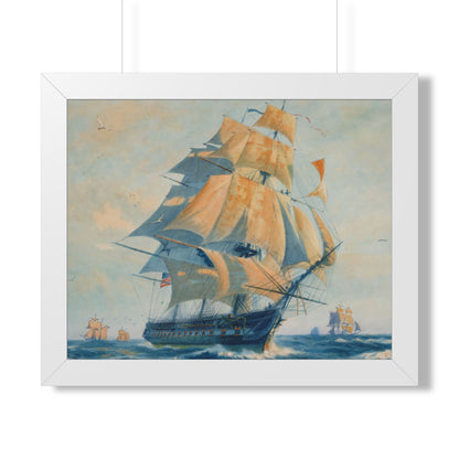 USS Constitution "Old Ironsides" Framed Print | Gordon Grant