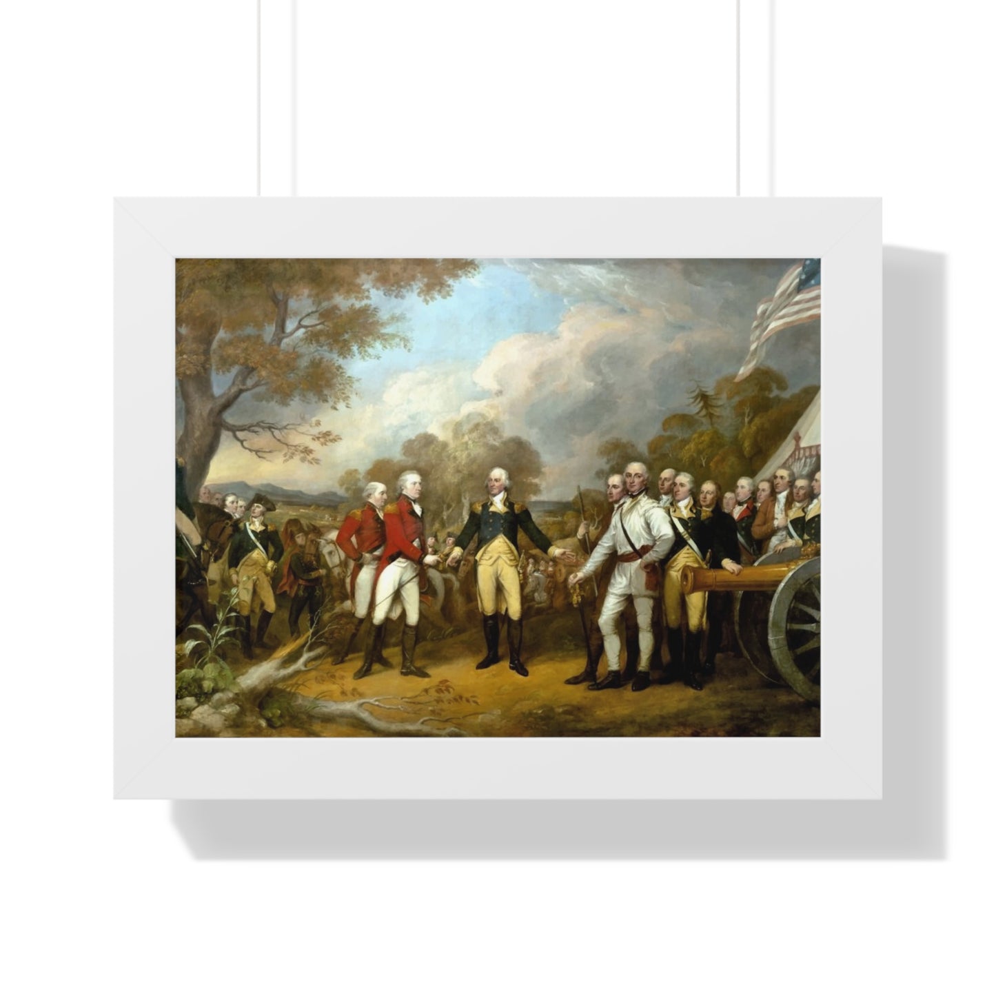 General Burgoyne's Surrender at Saratoga Framed Painting Poster