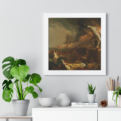 Destruction from The Course of Empire Framed Painting Poster