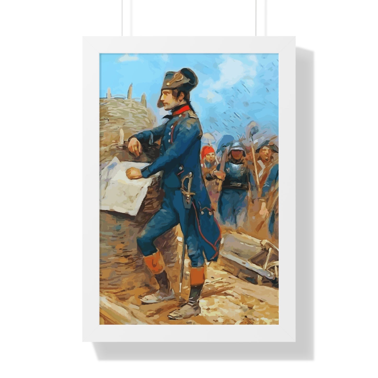 Napoleon Bonaparte at the Siege of Toulon Framed Painting Poster