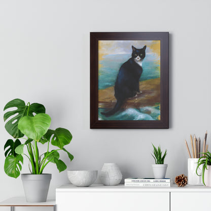 Bismarck Oskar Cat Framed Painting Poster