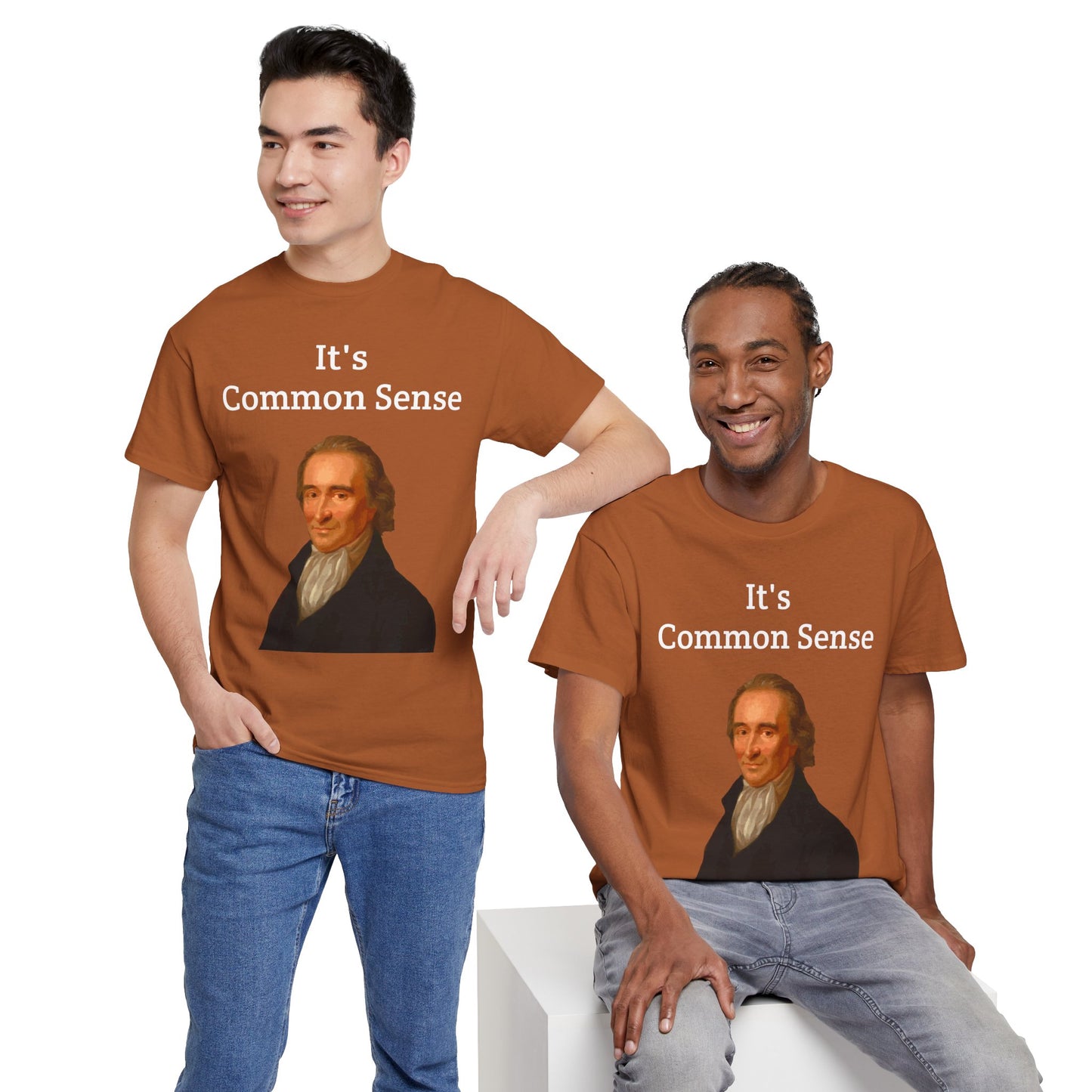 It's Common Sense Thomas Paine History Unisex Heavy Cotton T-Shirt