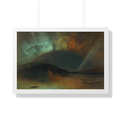 Historical Aurora Borealis Framed Painting Poster