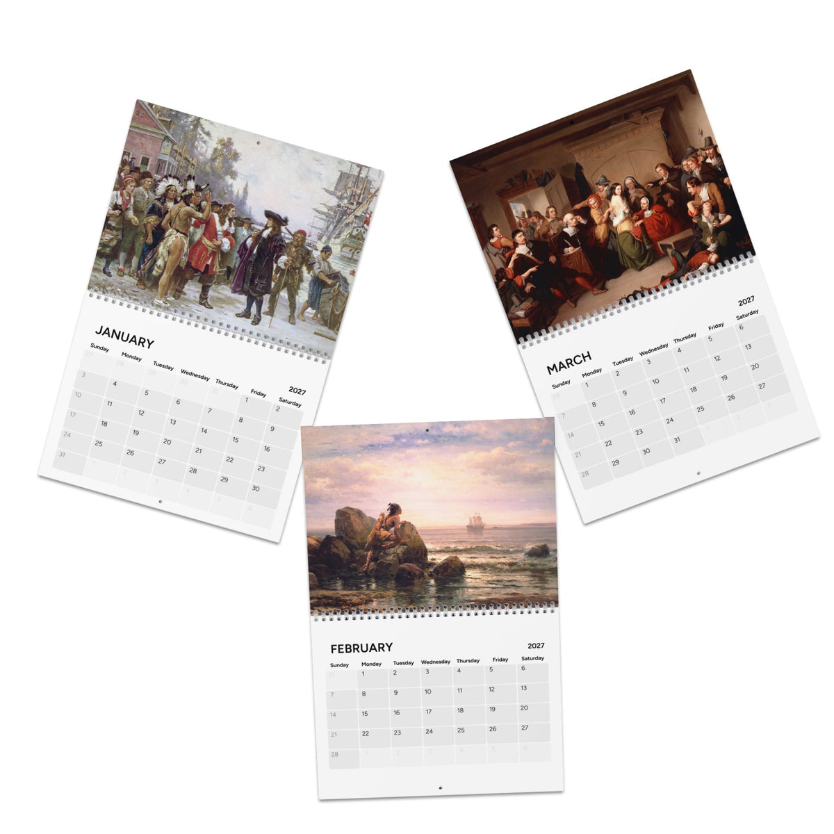 Colonial America 2027 Wall Calendar