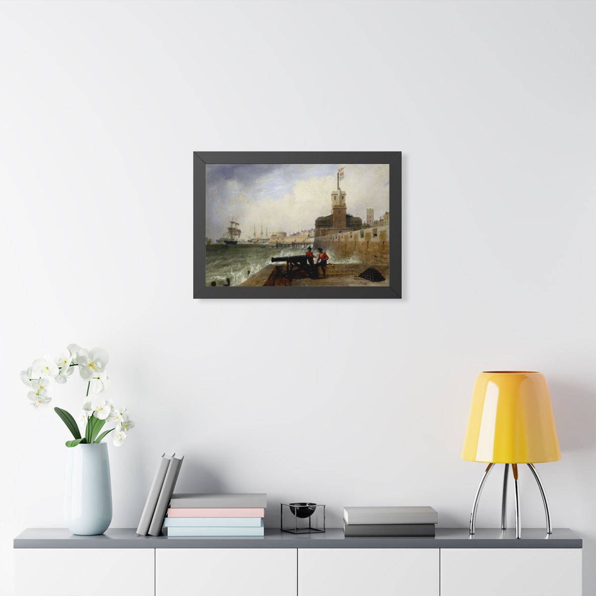 Semaphore at Portsmouth Framed Print | Edward William Cooke, 1836