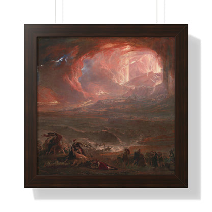 Historical Destruction of Pompeii and Herculaneum Framed Painting Poster