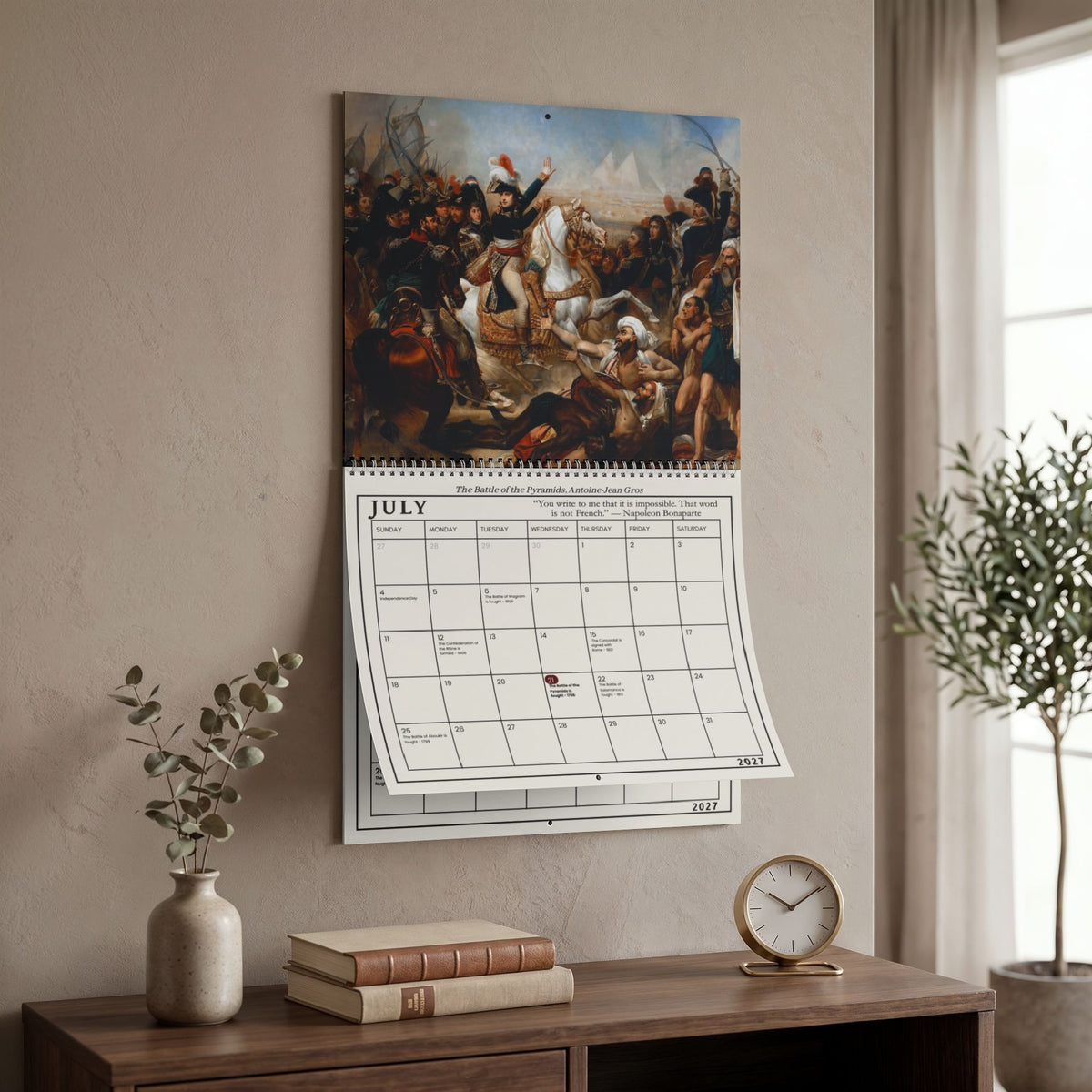Napoleonic Wars 2027 Almanac Wall Calendar
