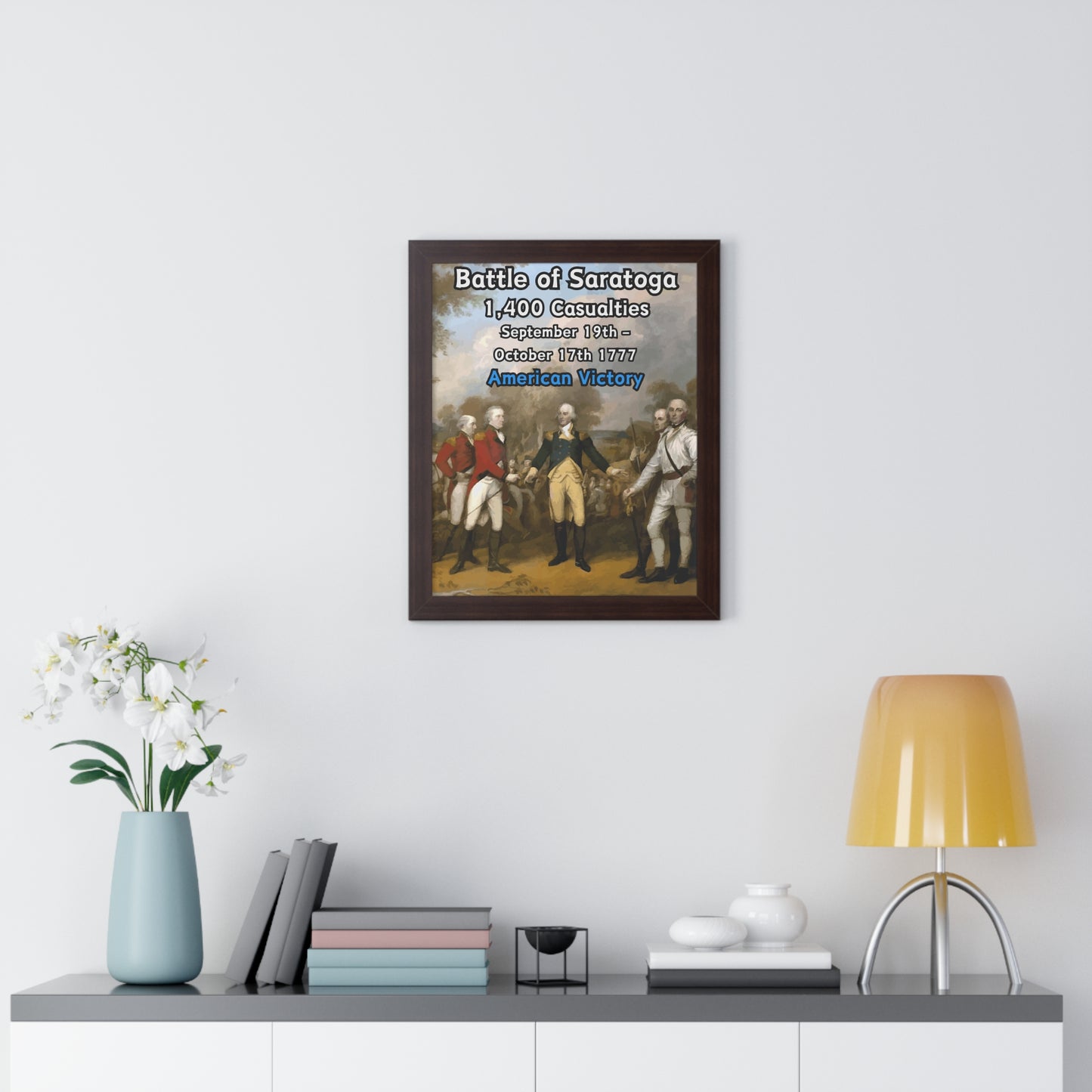 Battle of Saratoga Framed Poster