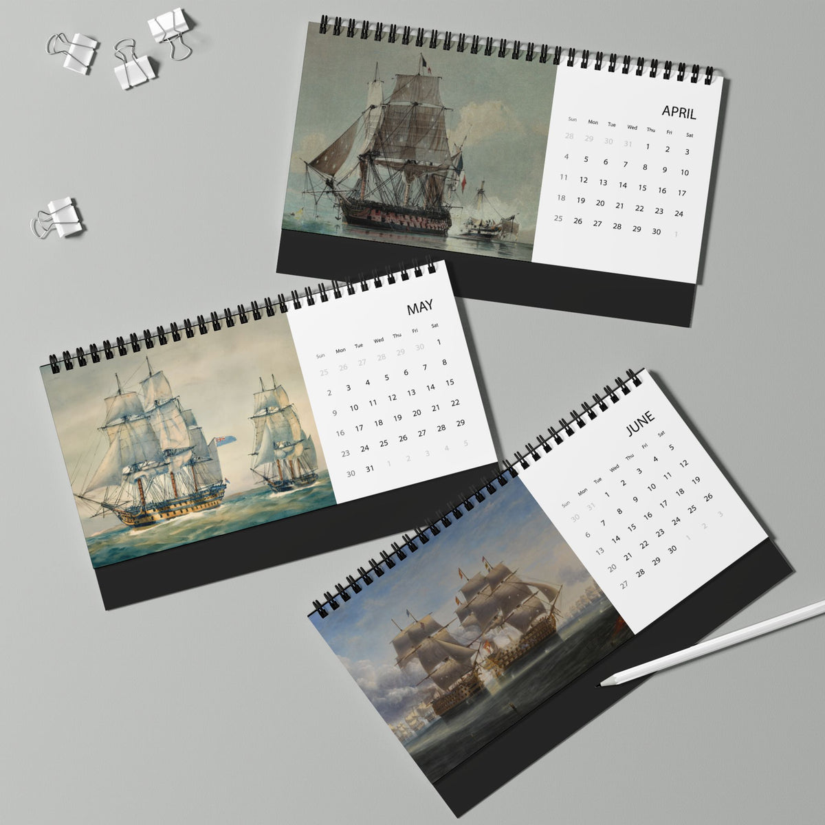 Age of Sail 2027 Desktop Calendar