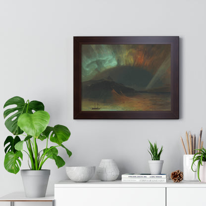 Historical Aurora Borealis Framed Painting Poster