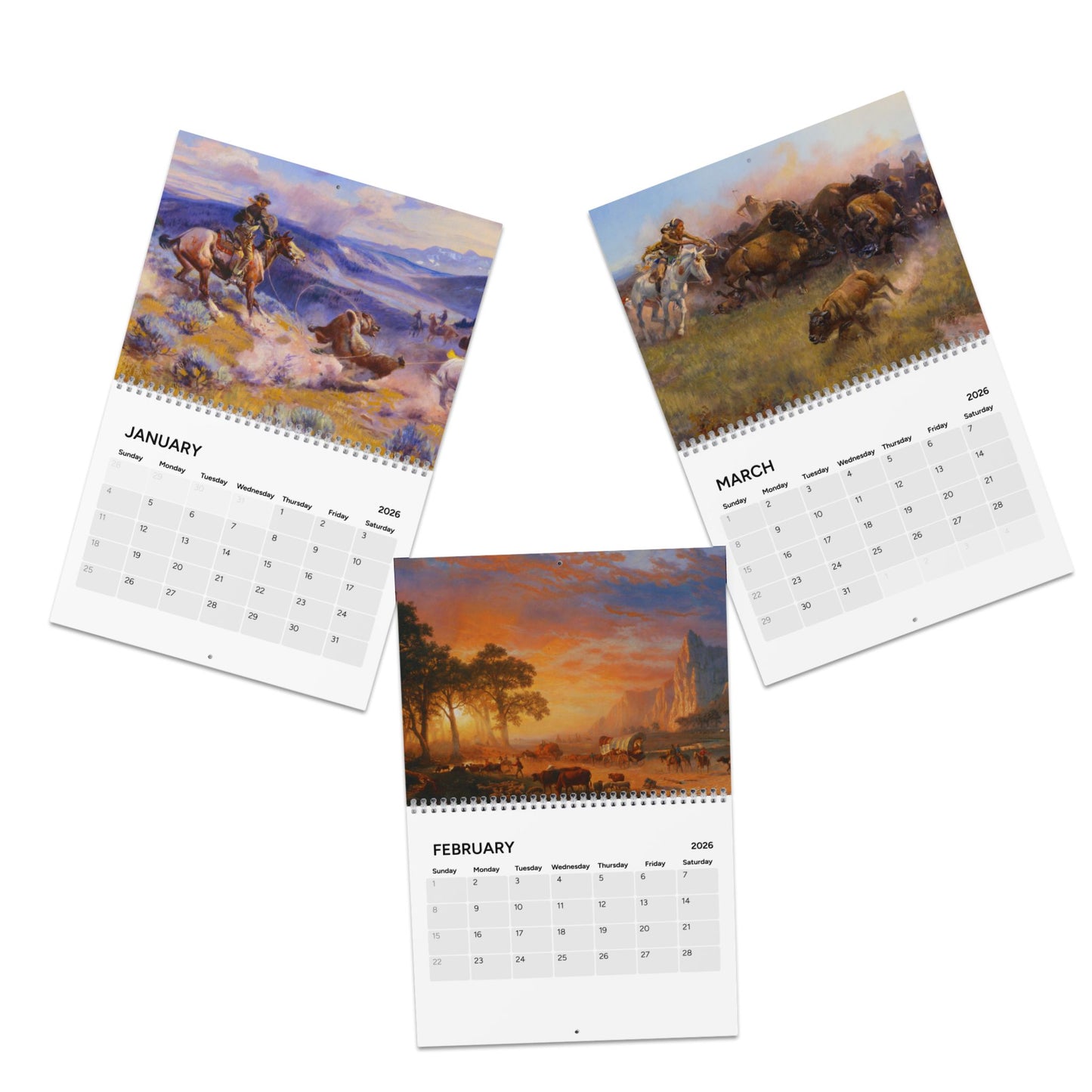 American Western Painting 2026 Calendar