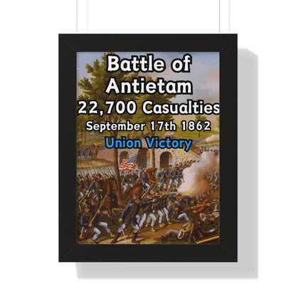 Historical Battle of Antietam Framed Poster