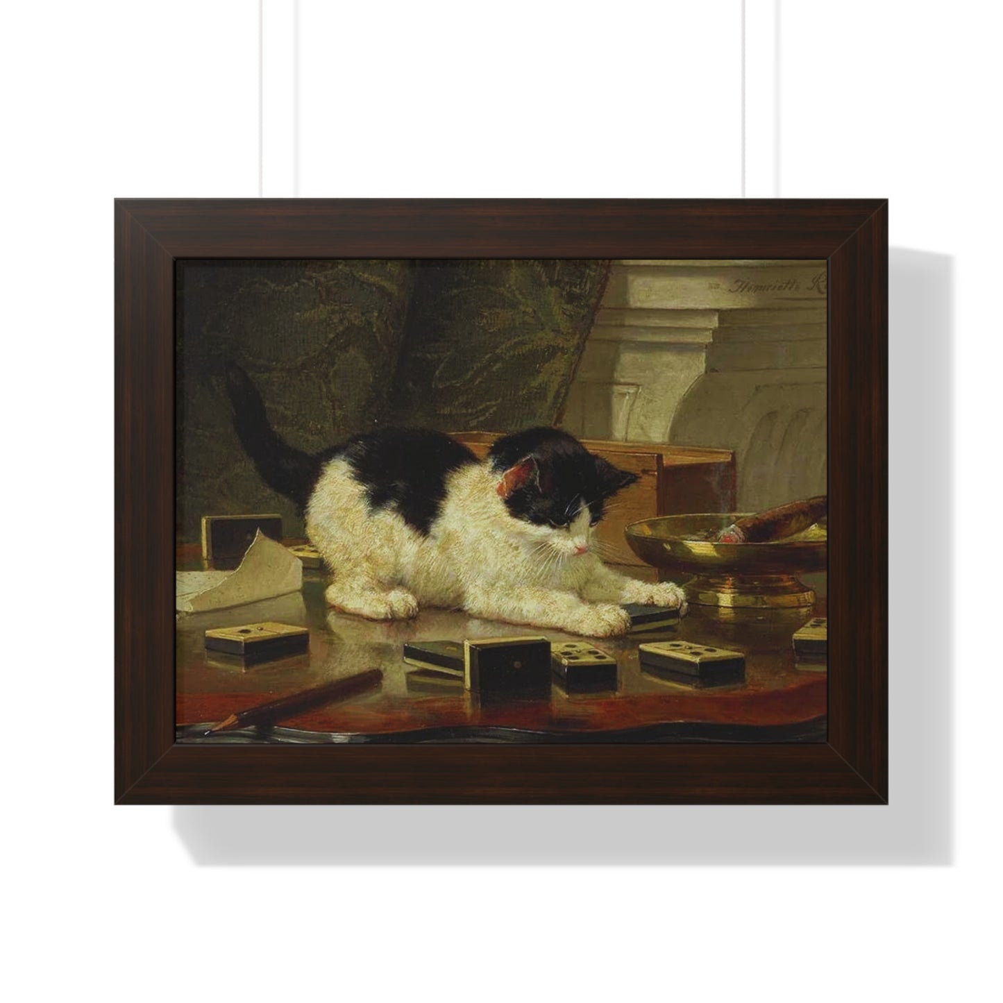 Kitten's Game Framed Painting Poster