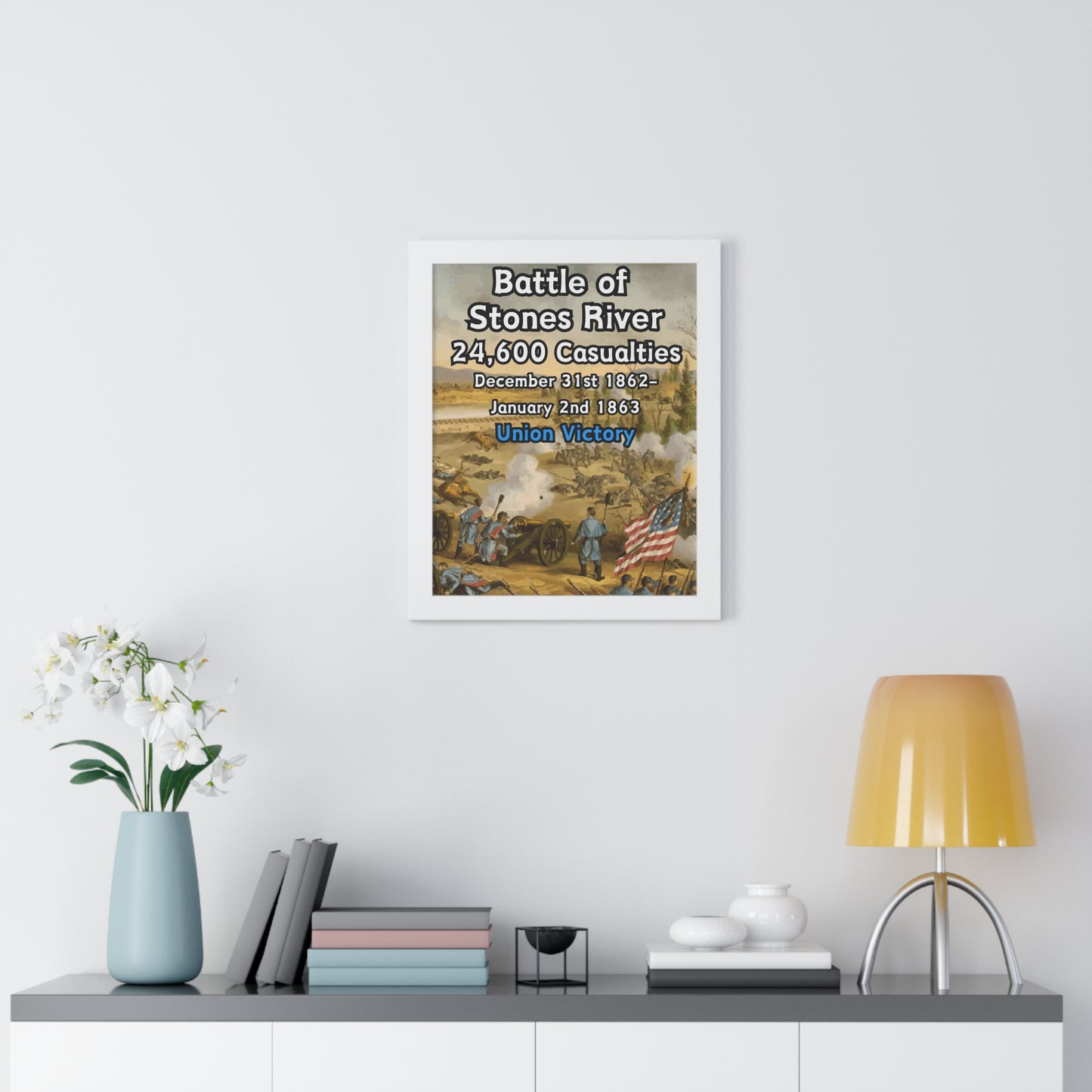 Historical Battle of Stones River Framed Poster