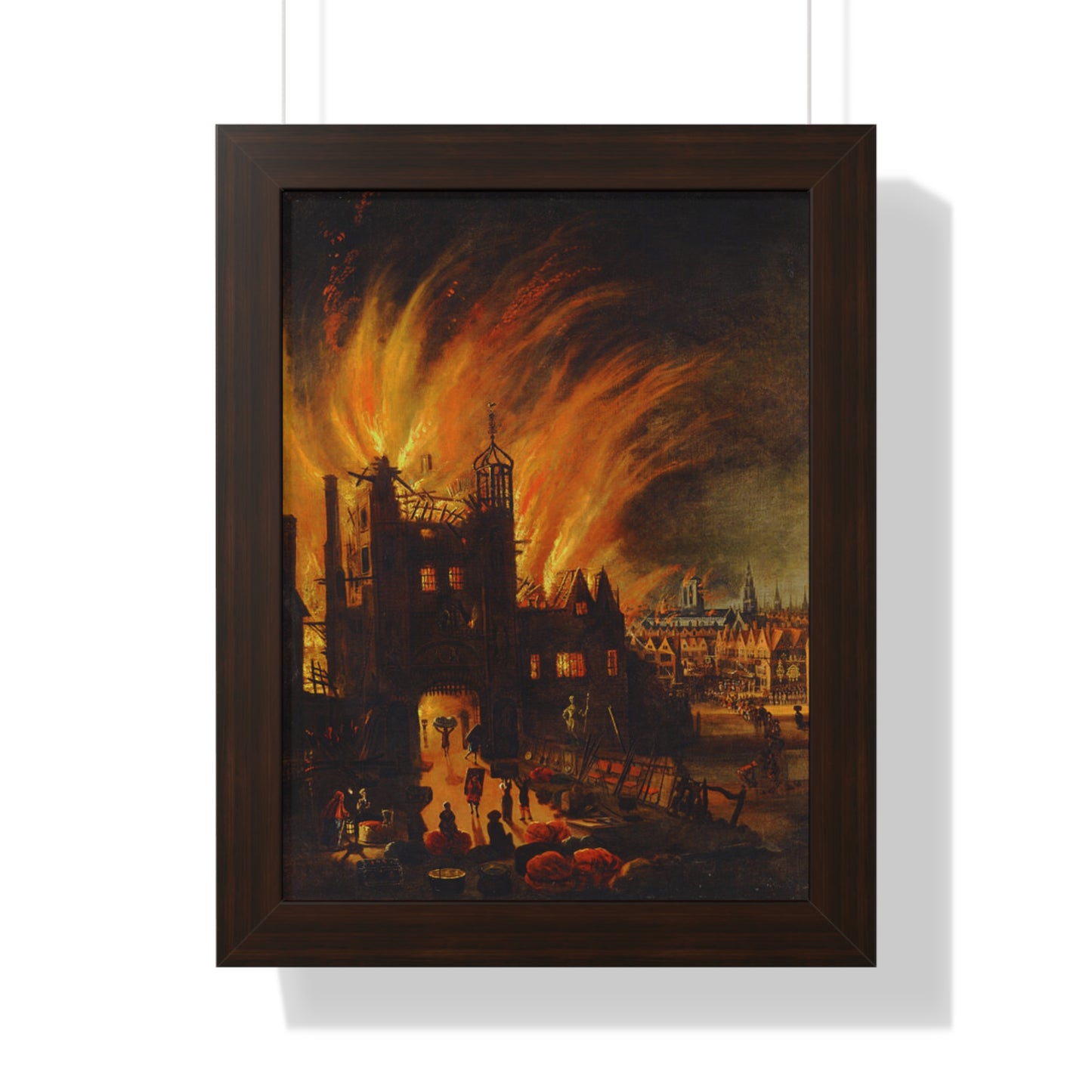 The Great London Fire Painting Poster