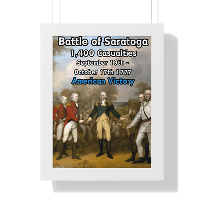 Battle of Saratoga Framed Poster