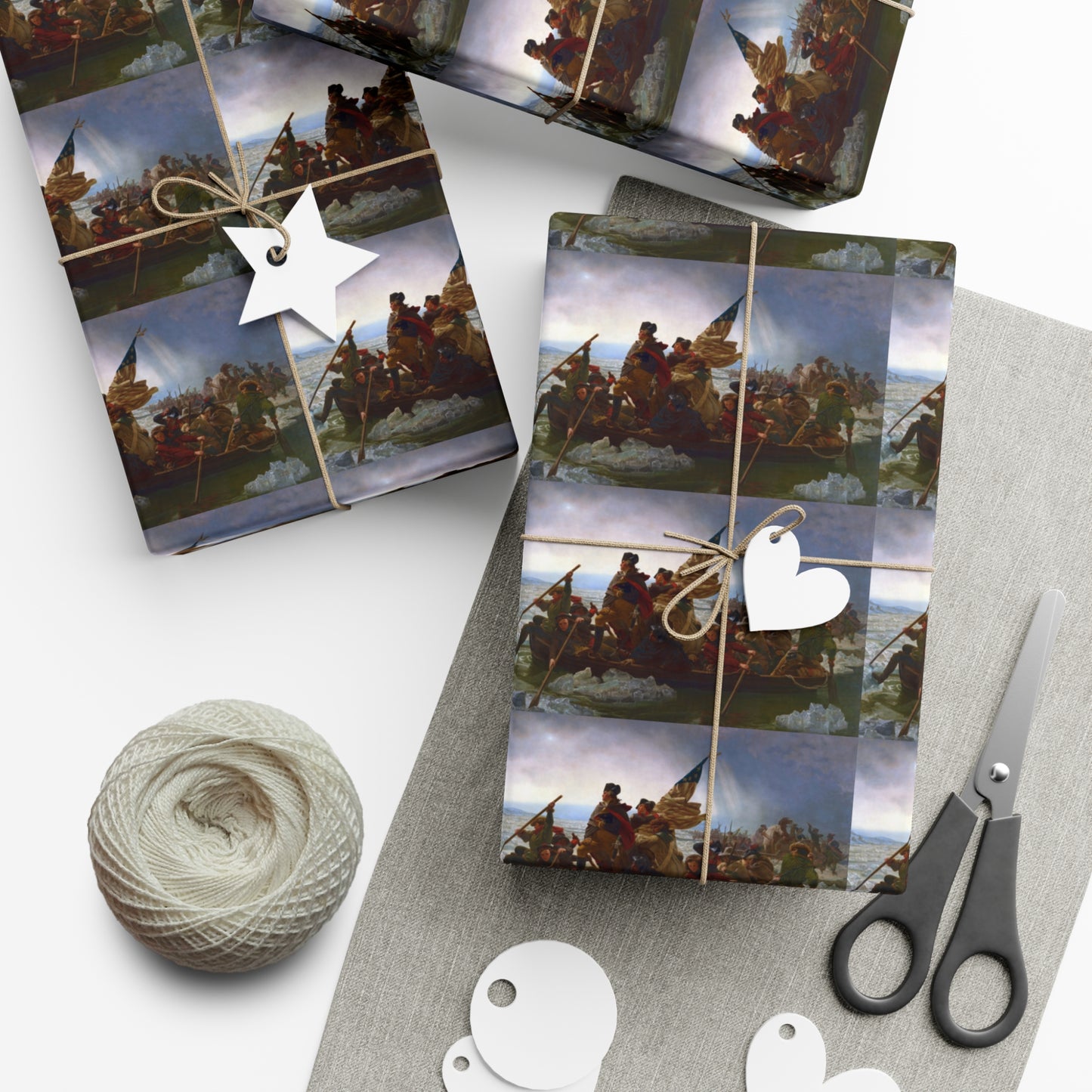 George Washington Crossing the Delaware Gift Wrap Paper