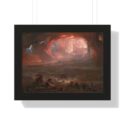 Historical Destruction of Pompeii and Herculaneum Framed Painting Poster