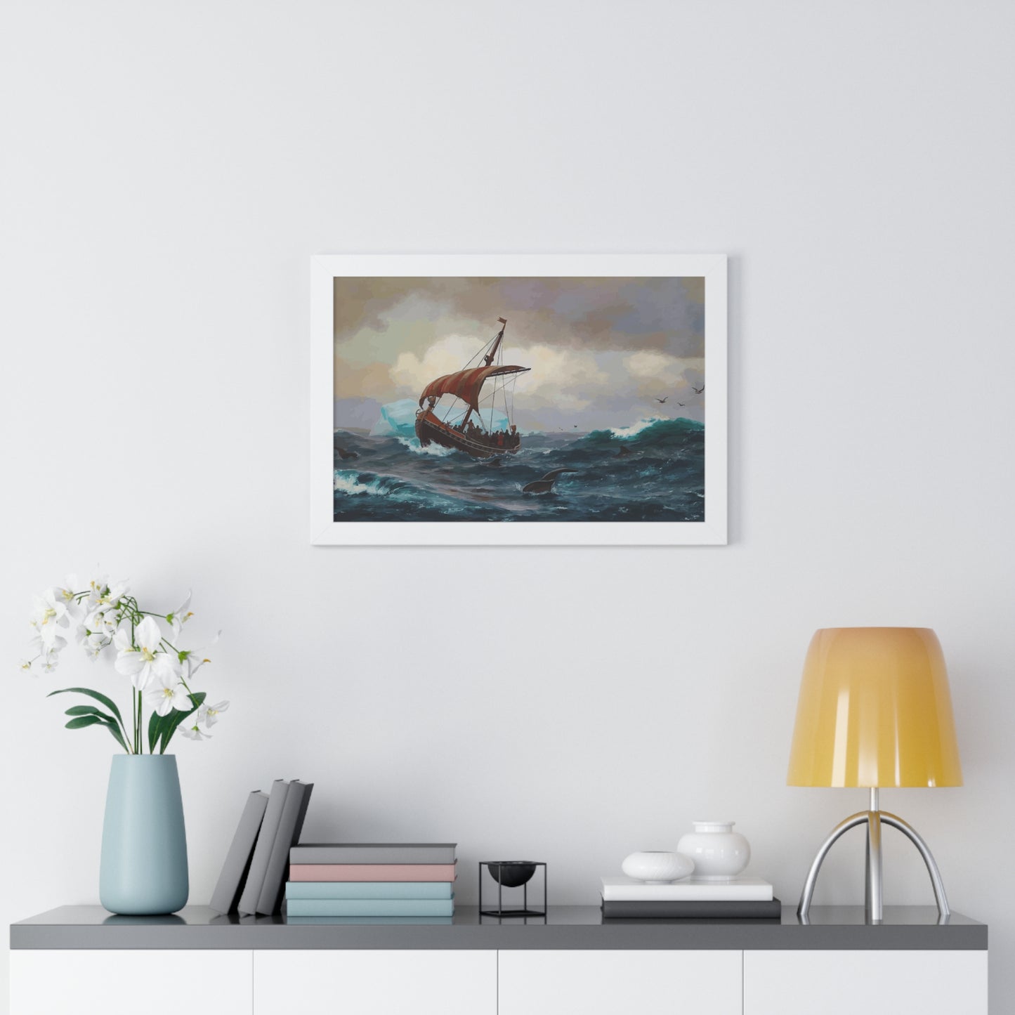 Summer in the Greenland Coast Framed Painting Poster