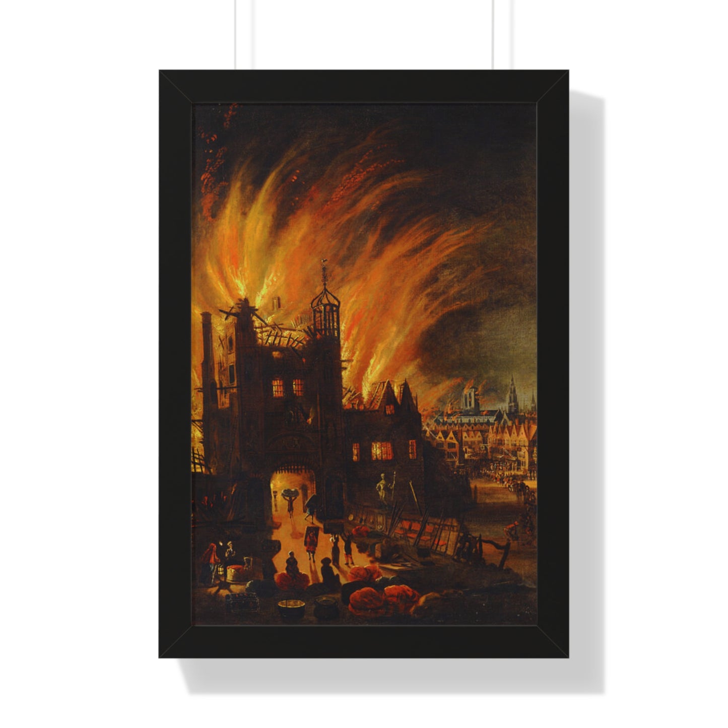 The Great London Fire Painting Poster