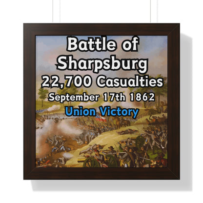 Gerahmtes Poster Historische Schlacht von Sharpsburg