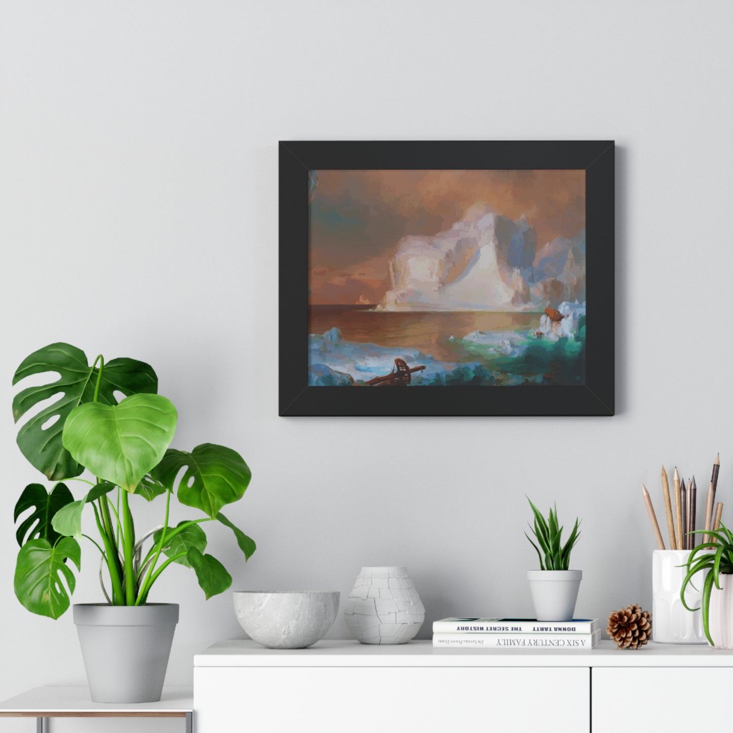 The Icebergs Framed Painting Poster