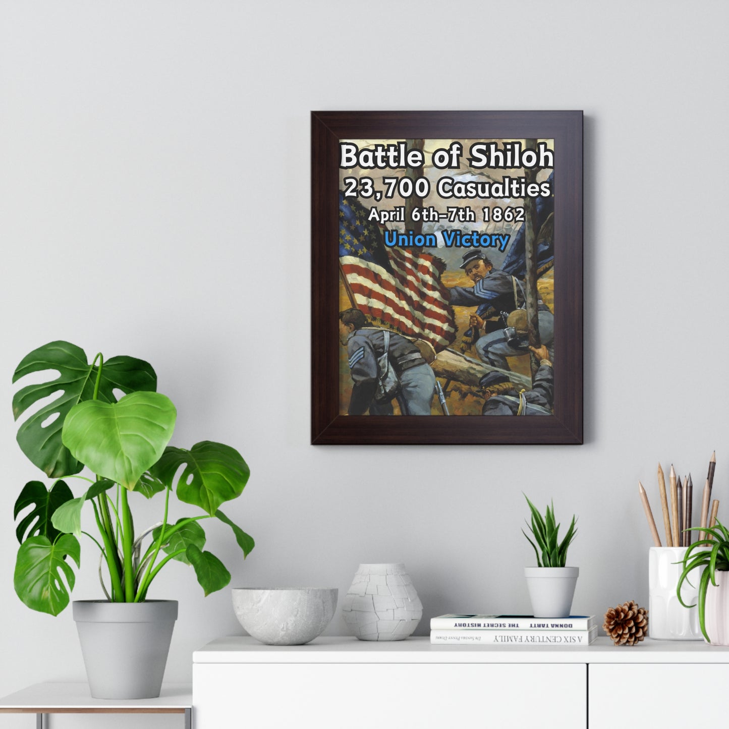 Historical Battle of Shiloh Framed Poster