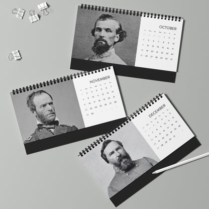 Civil War General Desktop Calendar 2026