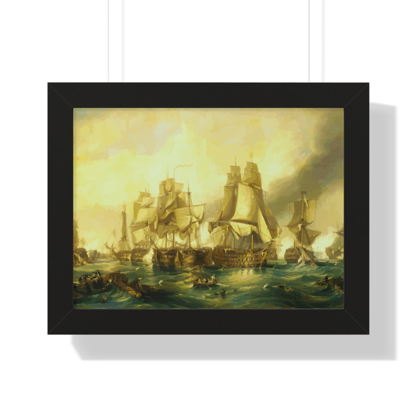 The Battle of Trafalgar Framed Painting Poster