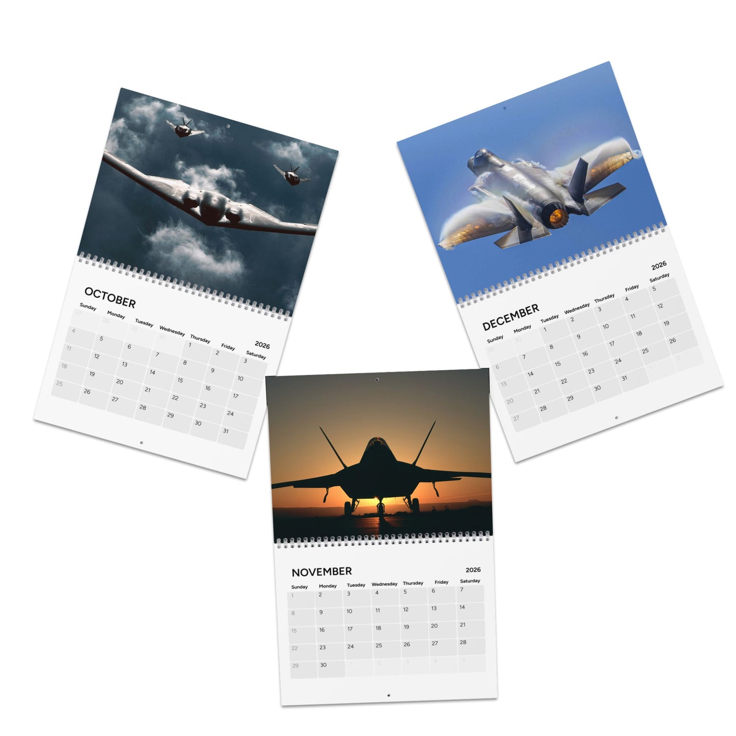 100 years of American Aircraft 2026 (Grid Style) Calendar