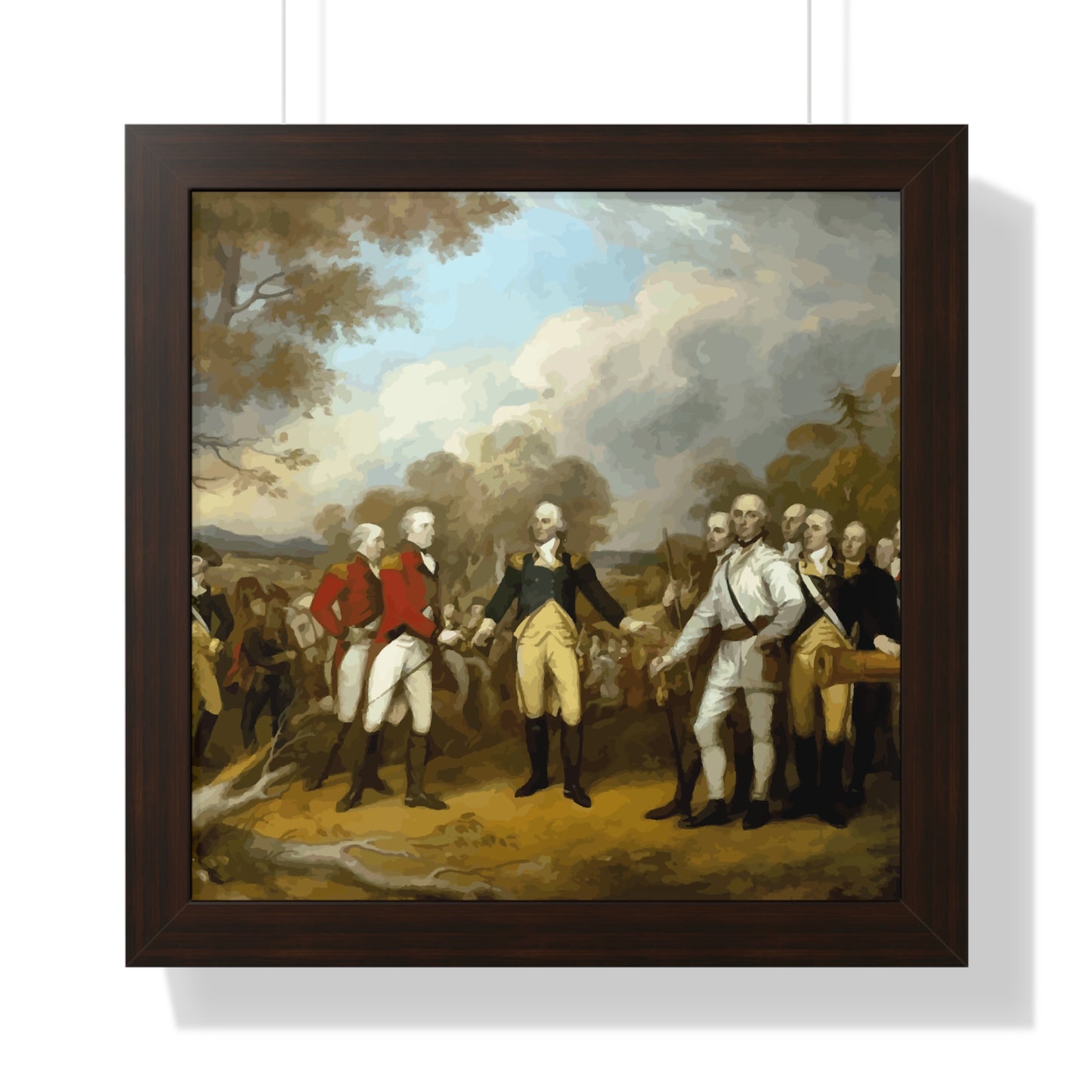 General Burgoyne's Surrender at Saratoga Framed Painting Poster