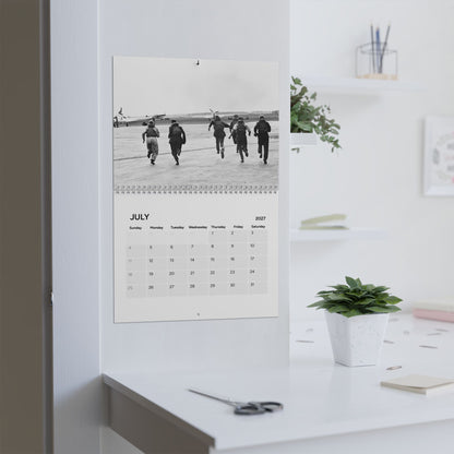 Historical WWII Photo Wall Calendar 2027 — Black & White Military History Calendar