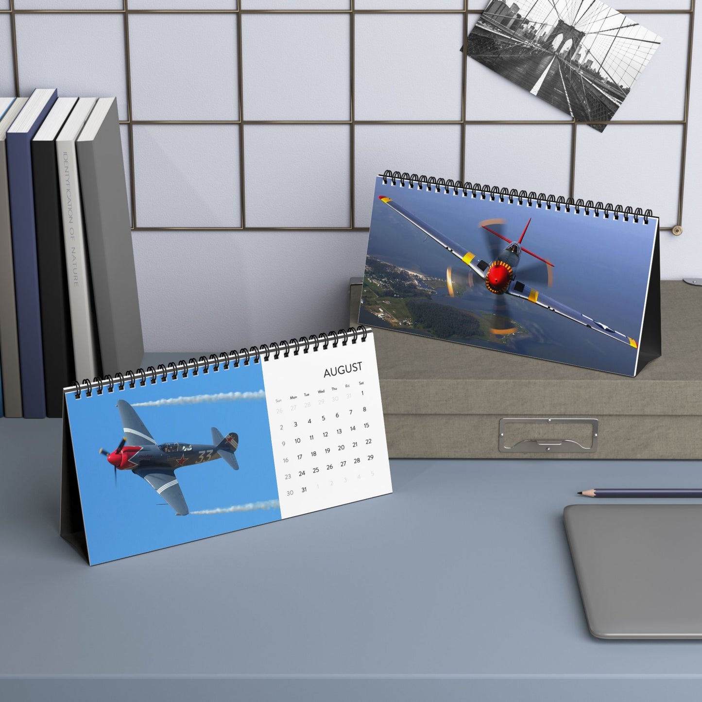 Vintage World War 2 Aircraft 2026 Desktop Calendar