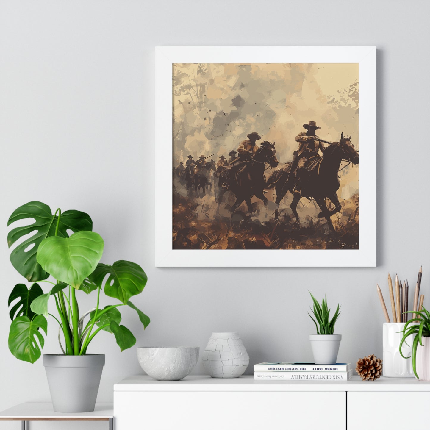 Historical Cowboy Framed Poster