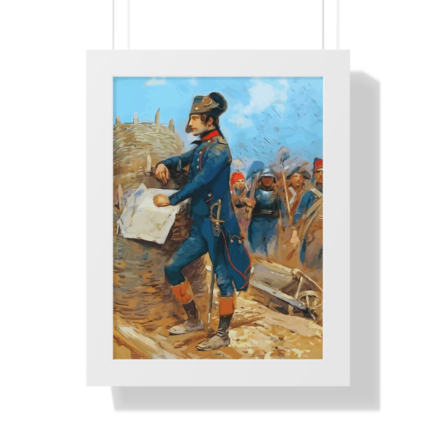 Napoleon Bonaparte at the Siege of Toulon Framed Painting Poster