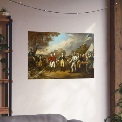 Surrender at Saratoga Matte Painting Poster