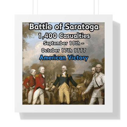 Battle of Saratoga Framed Poster