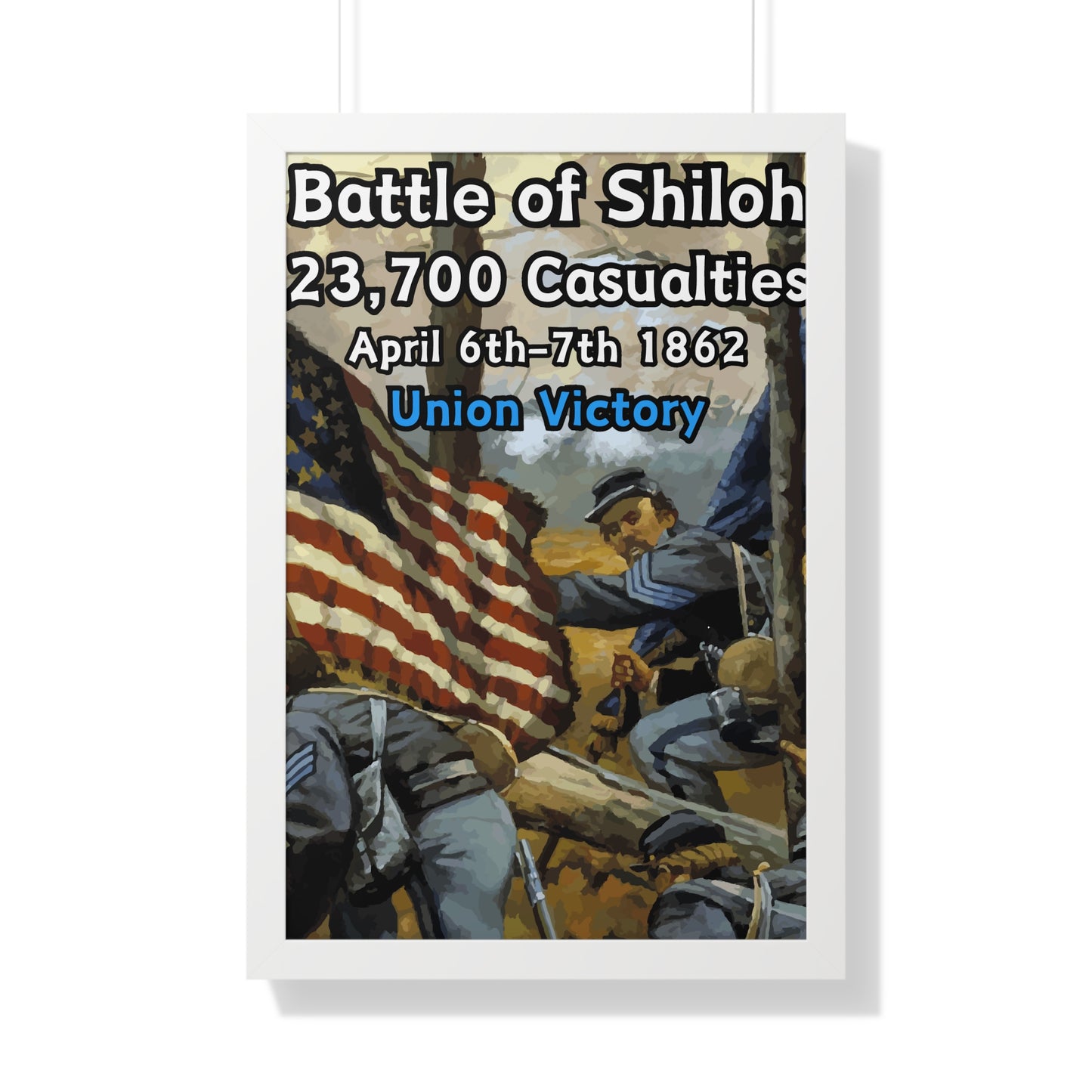 Historical Battle of Shiloh Framed Poster