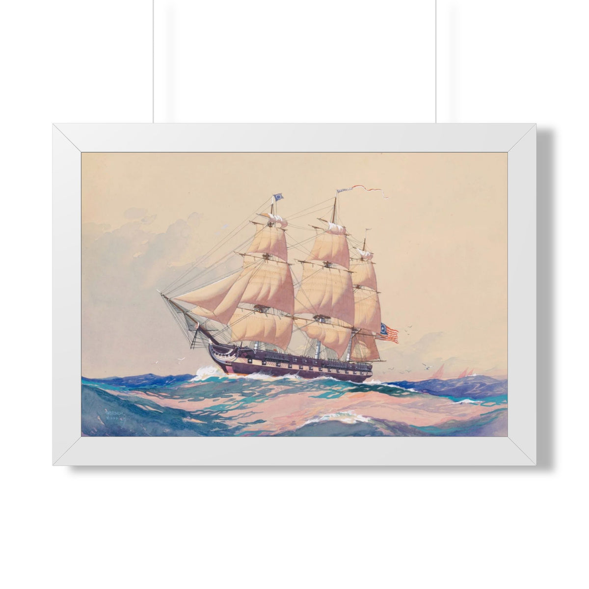 USS Philadelphia Framed Print | Worden Wood