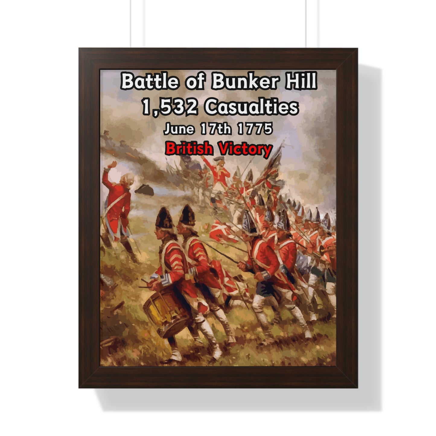 Battle of Bunker Hill Framed Poster