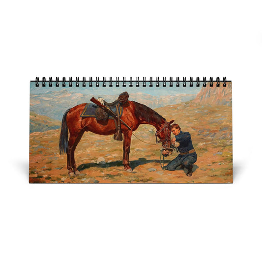 American Western Painting 2026 Desktop Calendar