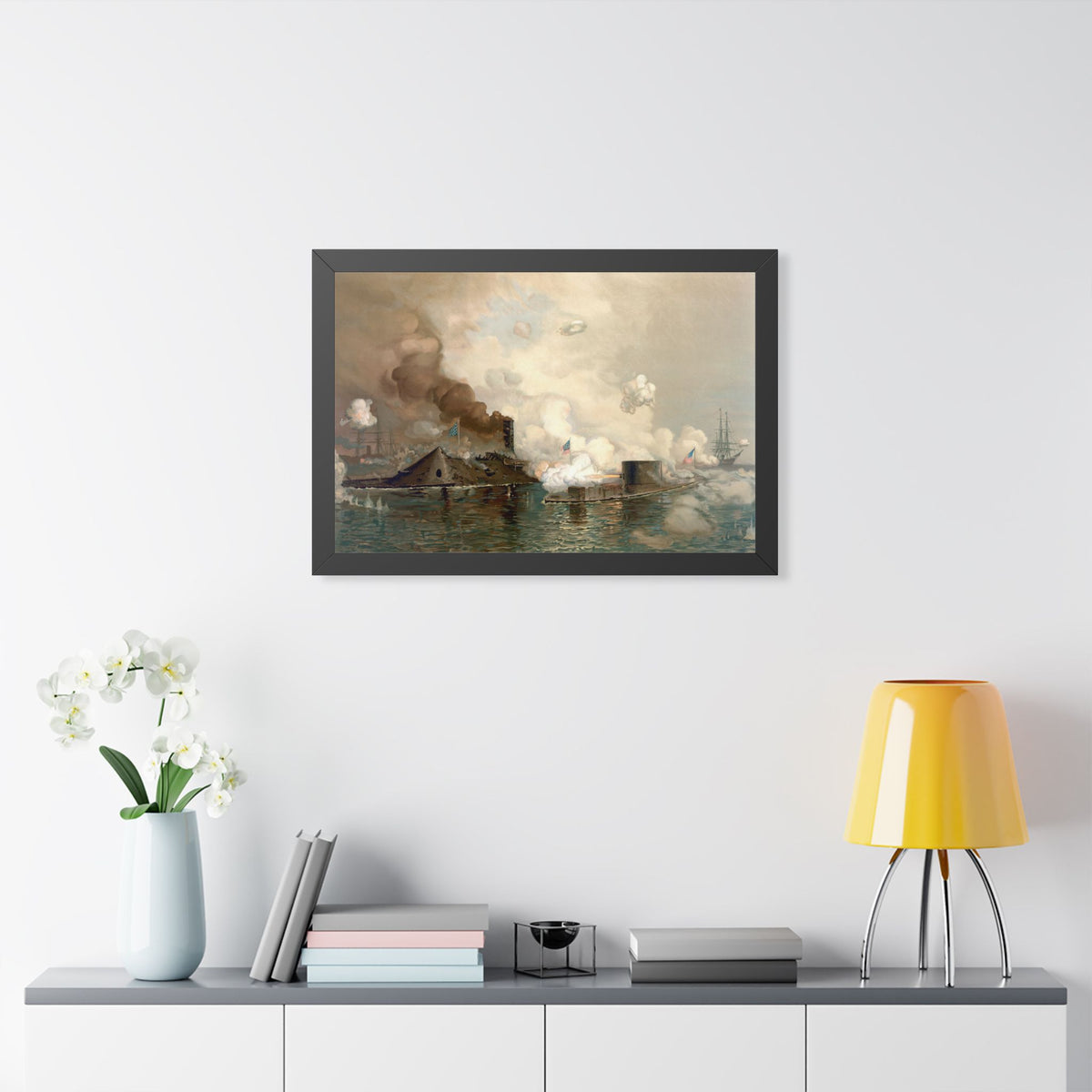 Monitor and Merrimac Framed Print | Julian O. Davidson, 1886