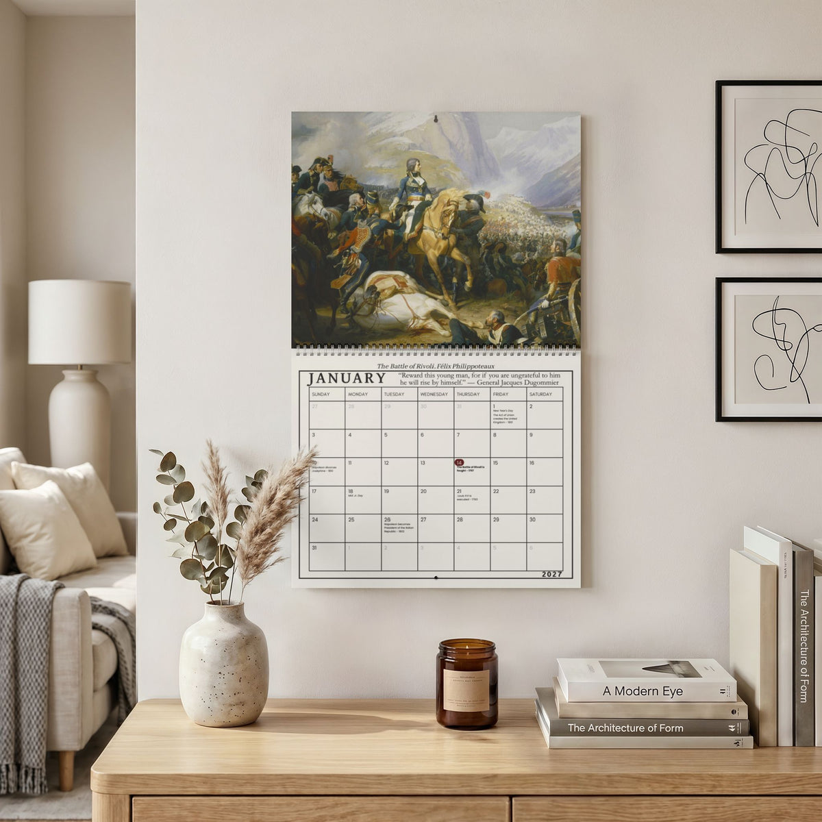 Napoleonic Wars 2027 Almanac Wall Calendar