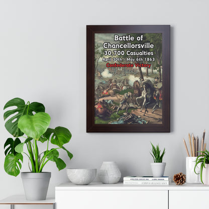 Gerahmtes Poster Historische Schlacht von Chancellorsville