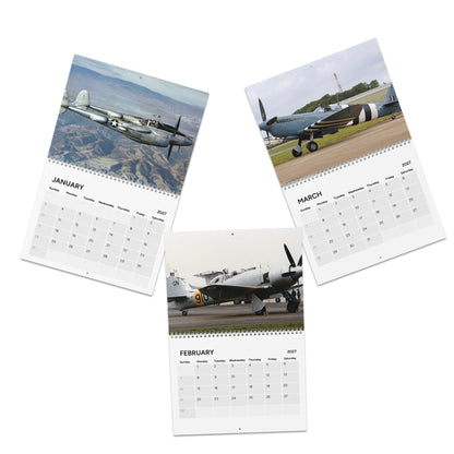 WW2 Aircraft in Color 2027 Wall Calendar