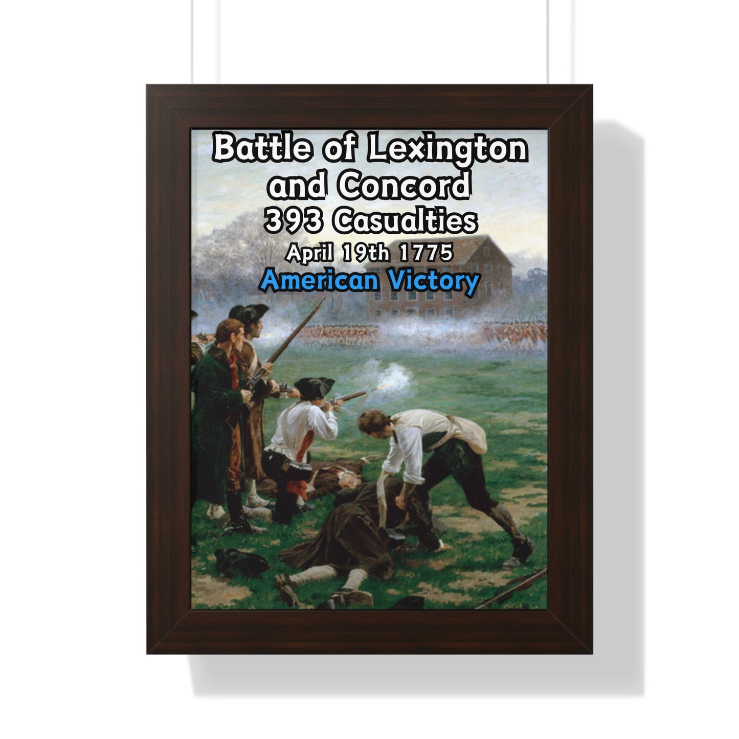 Battle of Lexington and Concord Framed Poster