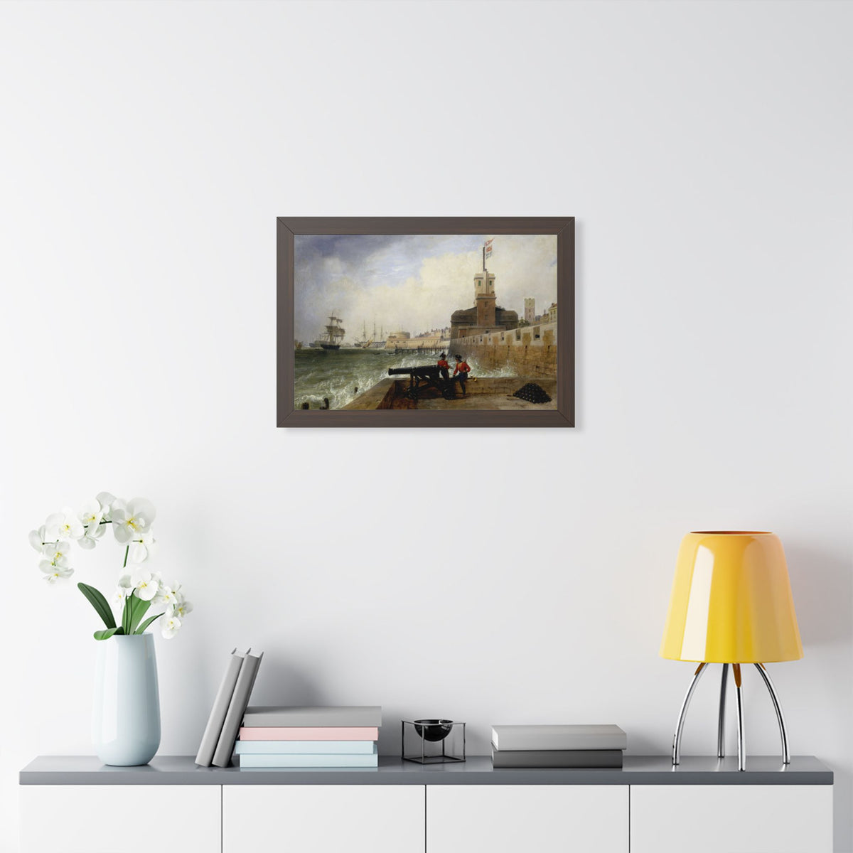 Semaphore at Portsmouth Framed Print | Edward William Cooke, 1836